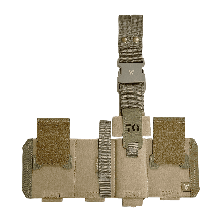 First aid kit pouch "Dnipro" on a platform (attachment on the belt and thigh), PM25 GEN2, coyote