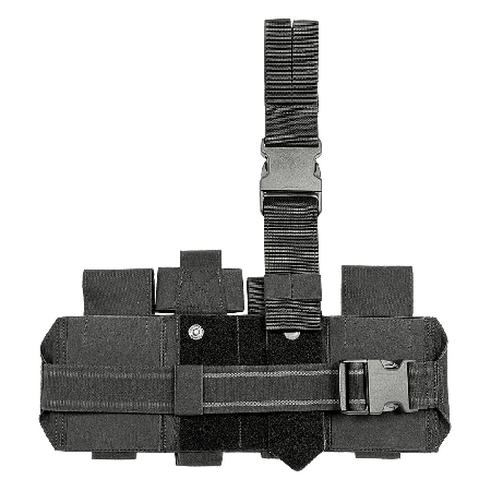 Pouch for a first aid kit "Dnipro" on a platform (attachment on the belt and thigh), PM25 GEN2, black