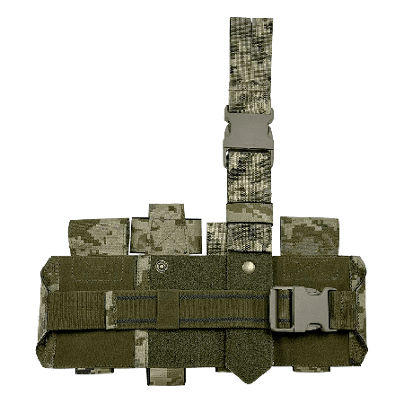 First aid kit pouch "Dnipro" on a platform (attachment on the belt and thigh), PM25 GEN2, pixel