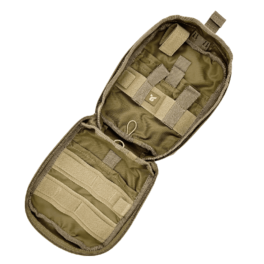 Pouch for first aid kit “Dnipro” without platform (attachment to equipment) №24 Gen 2, coyote