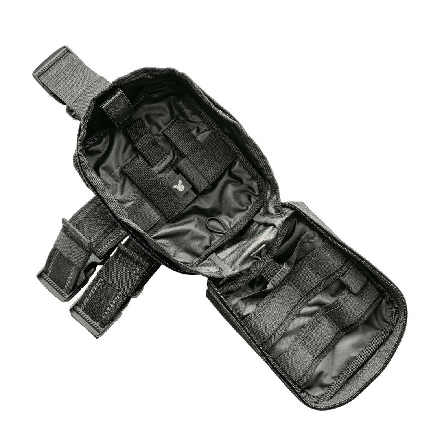 Dnipro first aid kit pouch on a platform ( attachment for equipment or hip) No. 21, Gen2 black