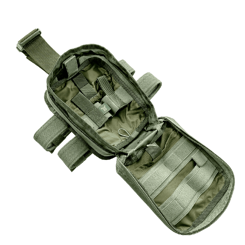 Dnipro first aid kit pouch on a platform ( attachment for equipment or hip) No. 21, Gen2 olive