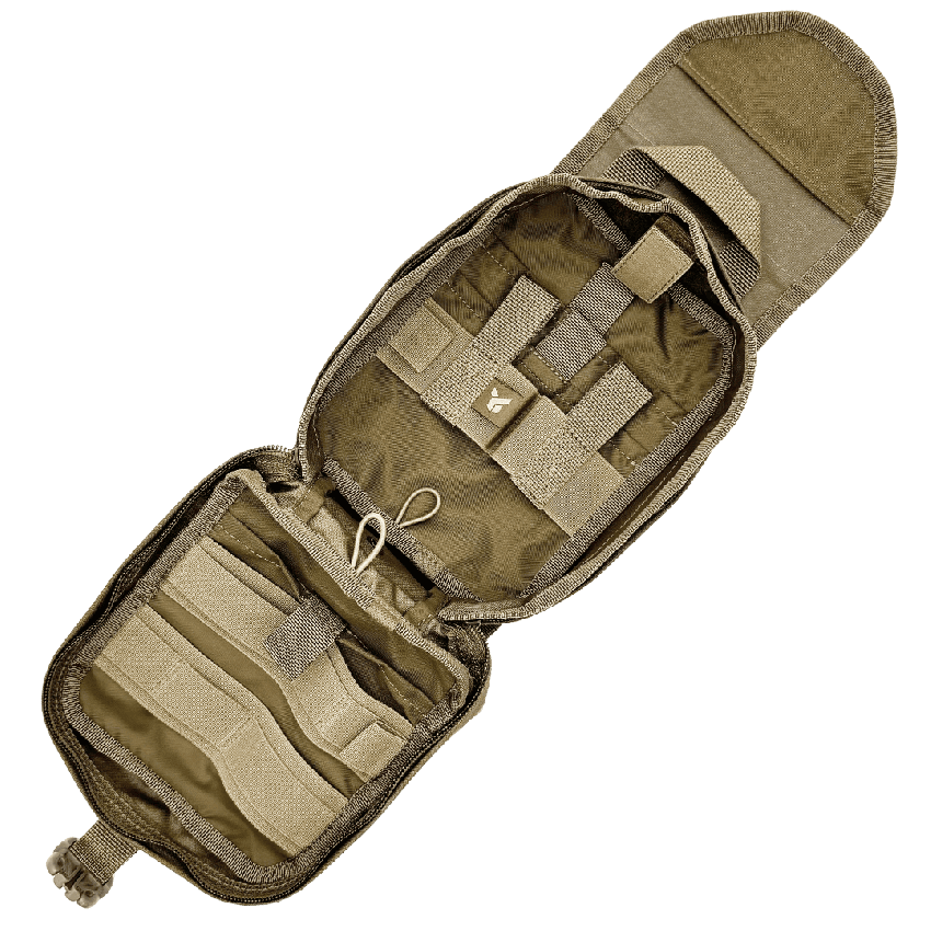 Pouch for a first aid kit “Dnipro” on a platform (attachment for equipment) №22, coyote Gen 2