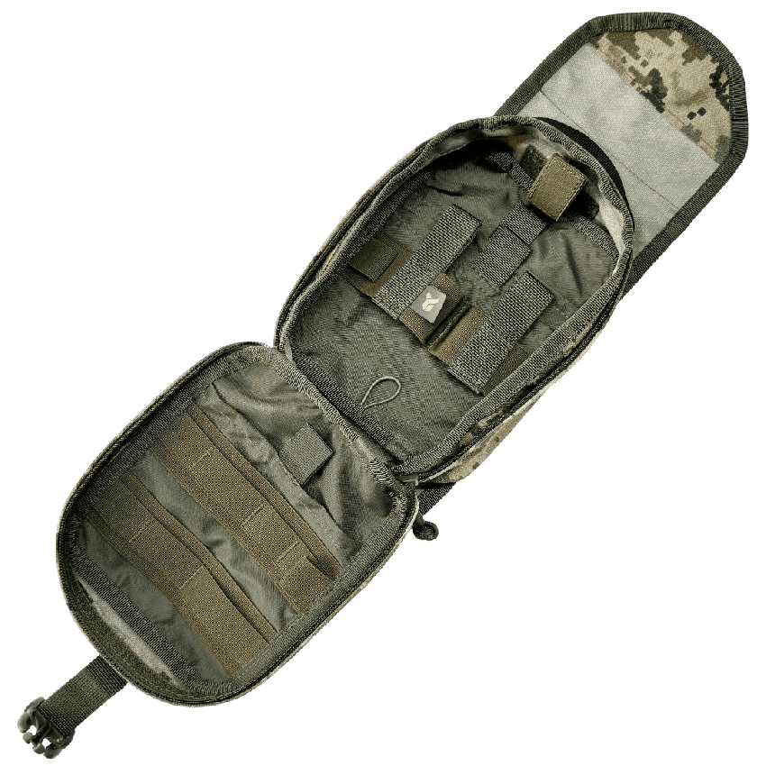 Pouch for a first aid kit “Dnipro” on a platform (attachment for equipment) №22, pixel Gen 2